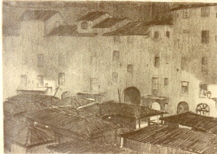 1915 - Mercato di notte (studio)